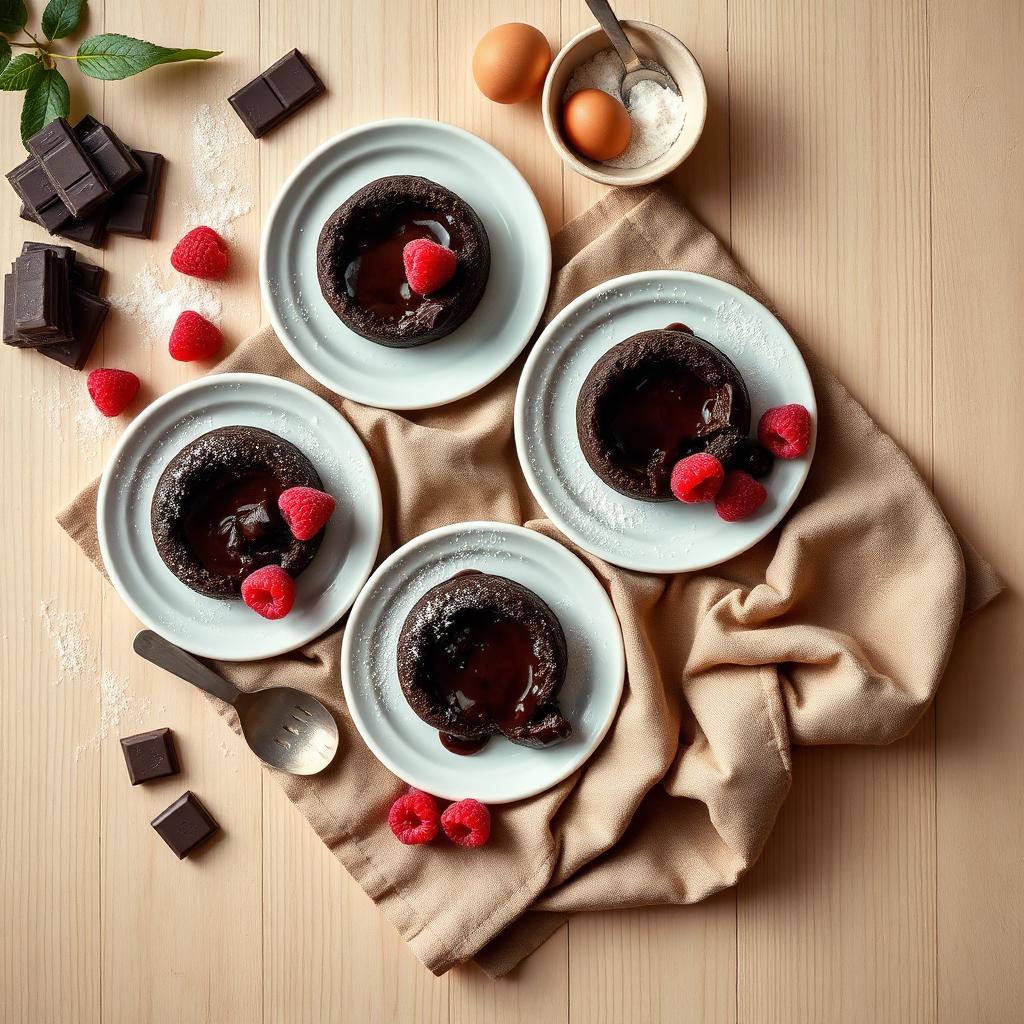 Chocolade lava cakes