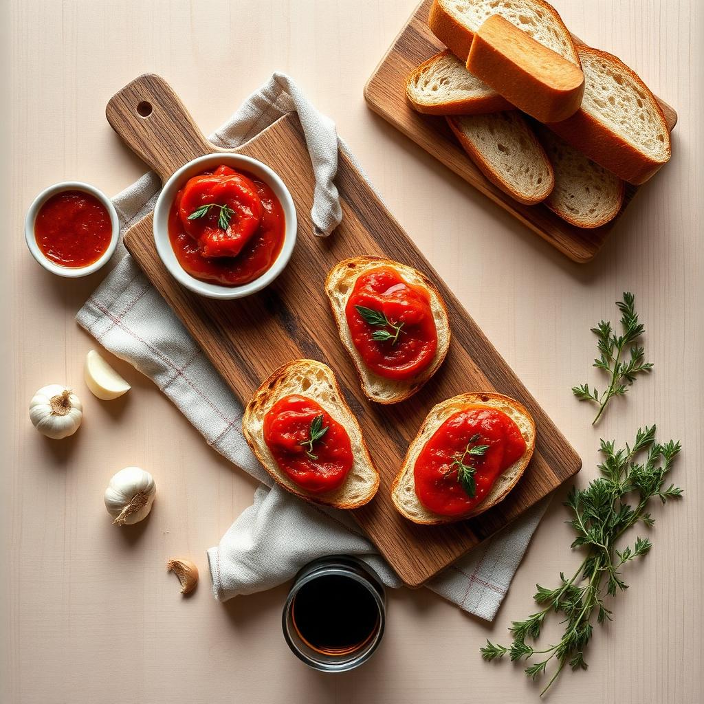 Umami boter-crostini's